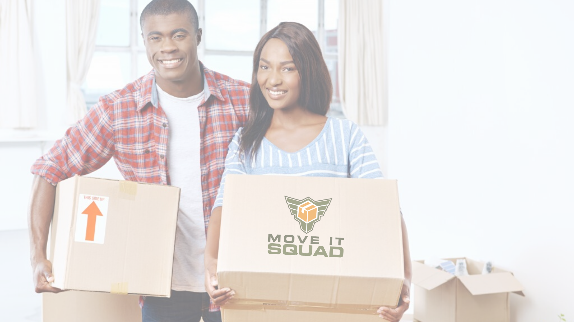 V2_Move It Squad Row Background_1920 x 1080Happy Black couple moving boxes